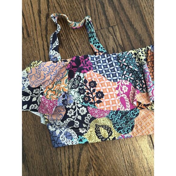 Artesands Salmagundi Multi Vermeer Bikini Top Size 14 Multicolored Ruffle NWT - Picture 5 of 14